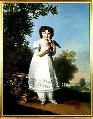 Portret van Napoleone-Elisa Bacciochi (1806-69) Prinses van Piombino, 1810 door Marie Guilhelmine Benoist